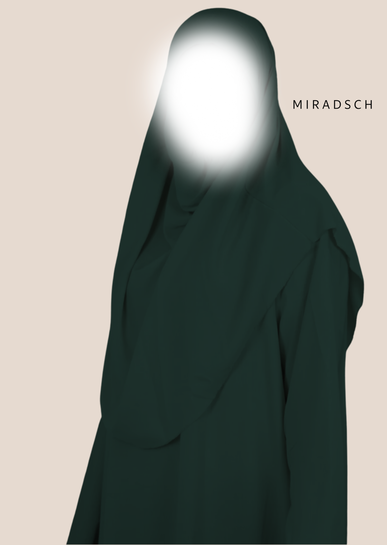 MEDINA SILK PRAYER DRESS - GREEN