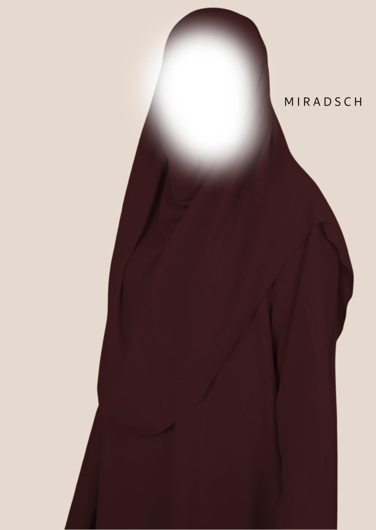 MEDINA SILK PRAYER DRESS - BURGUNDY