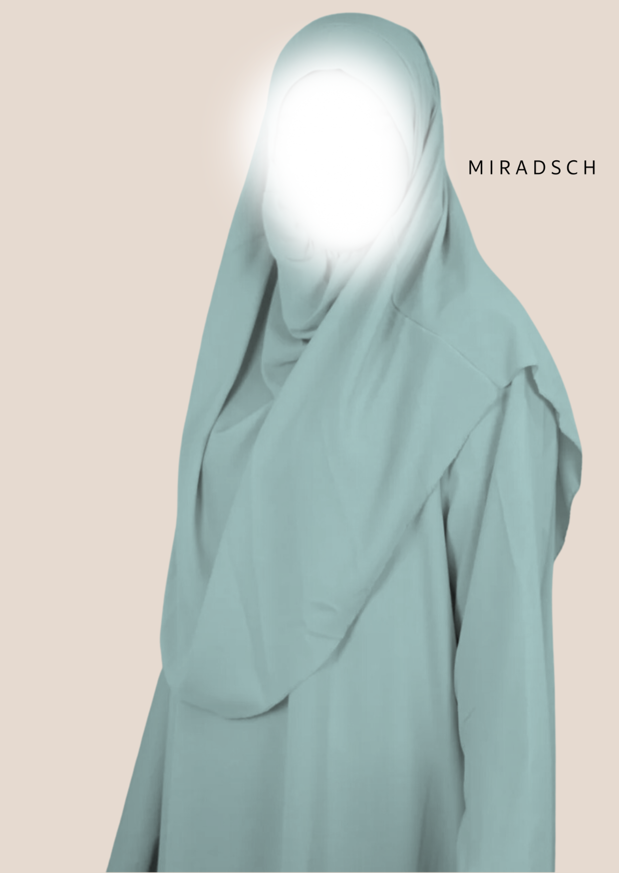MEDINA SILK PRAYER DRESS - MINT