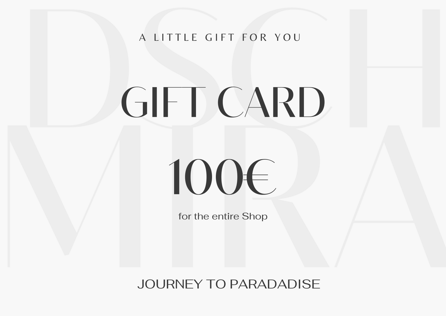 Miraj Gift Card