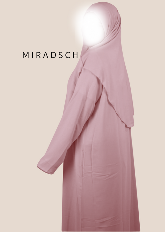 MEDINA SILK PRAYER DRESS - PINK
