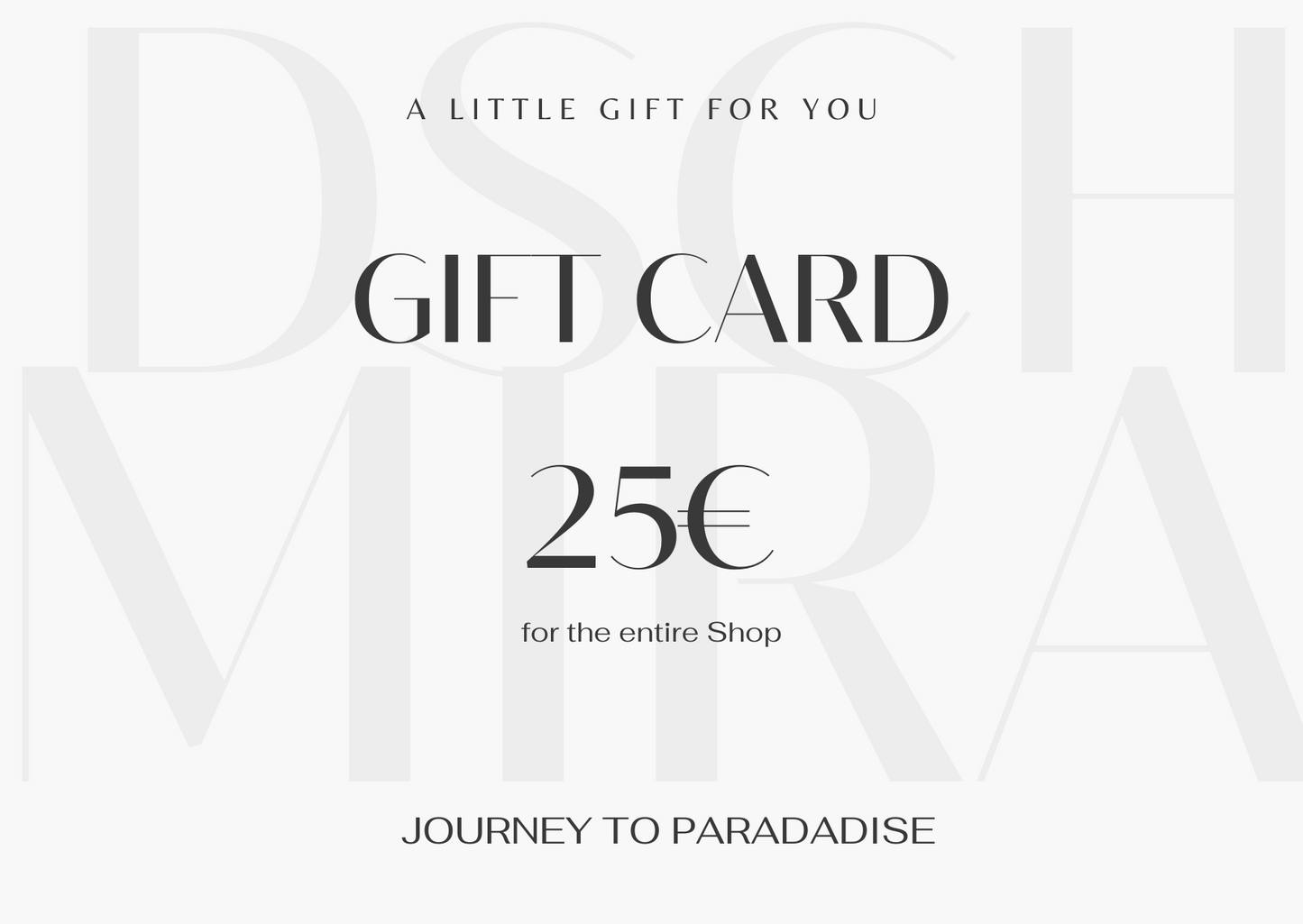 Miraj Gift Card