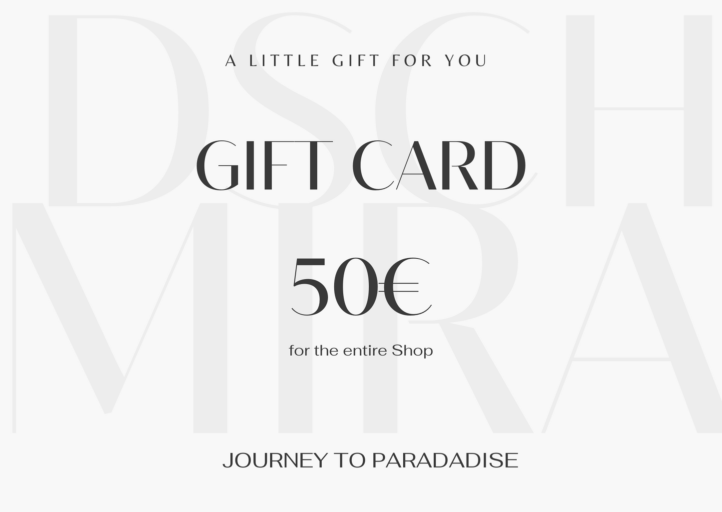 Miraj Gift Card