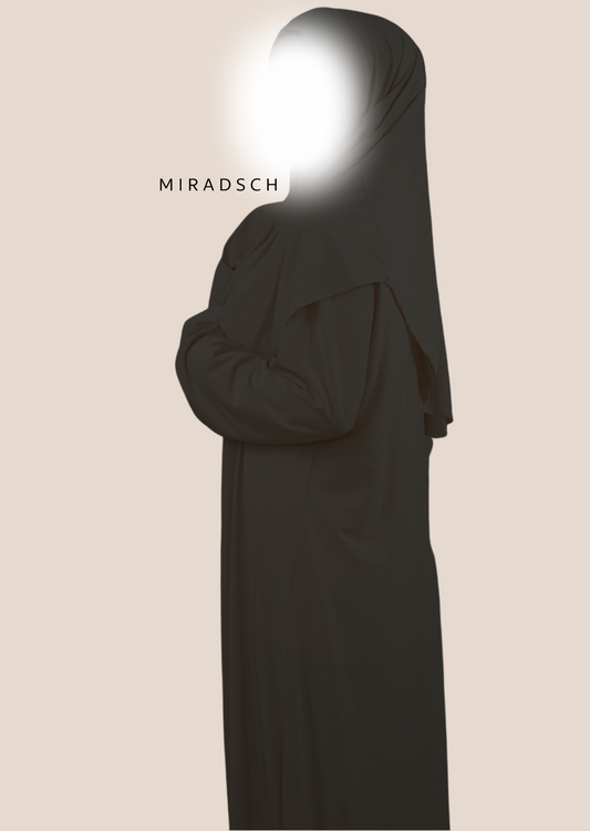 PREMIUM JERSEY PRAYER DRESS - BLACK