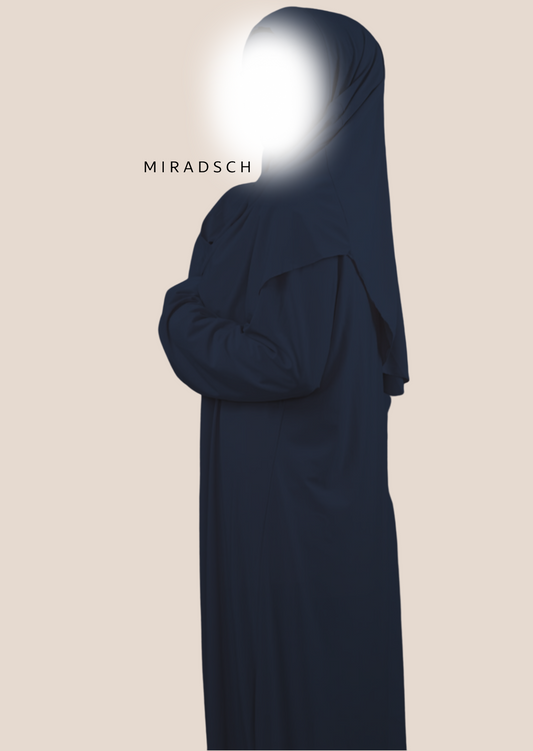 PREMIUM JERSEY PRAYER DRESS - DARK BLUE