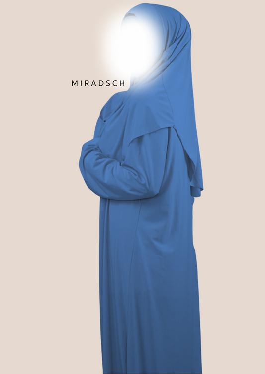 PREMIUM JERSEY PRAYER DRESS - BLUE