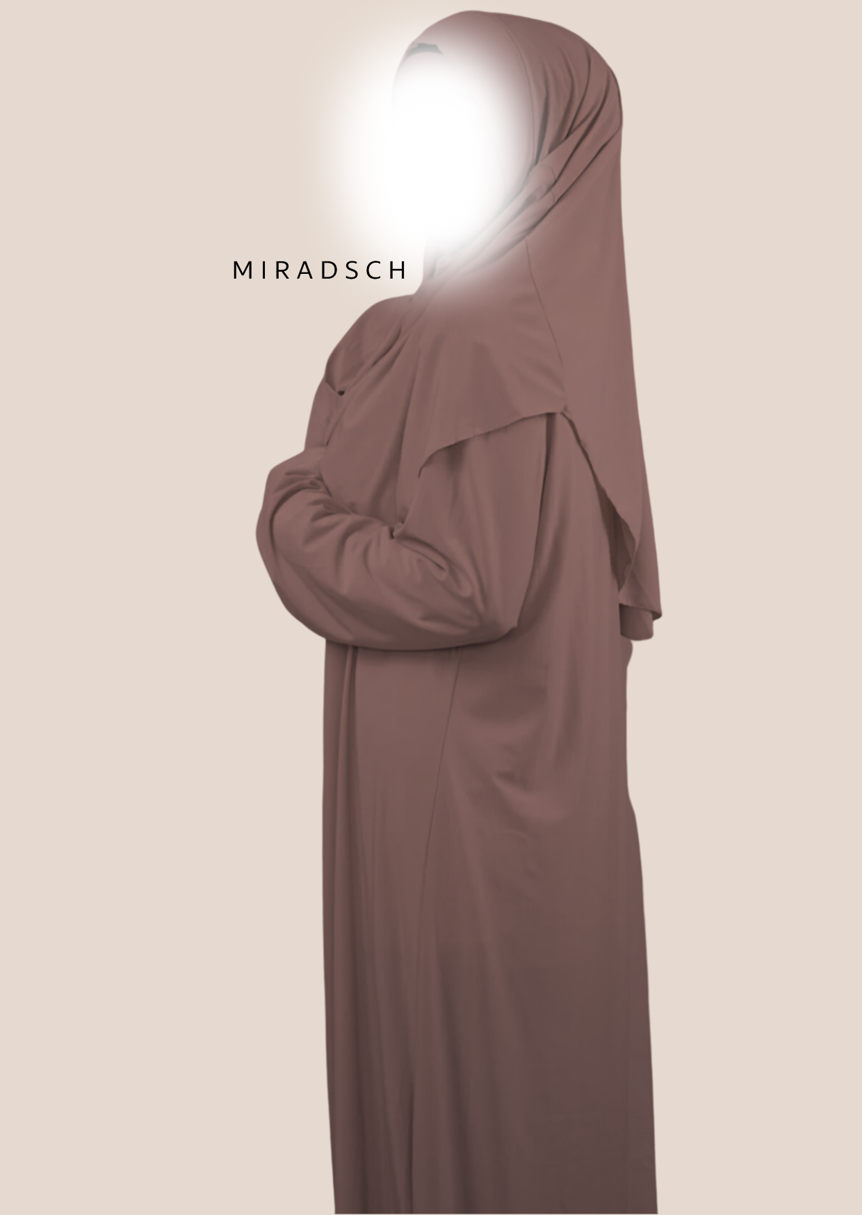 PREMIUM JERSEY PRAYER DRESS - CARAMEL
