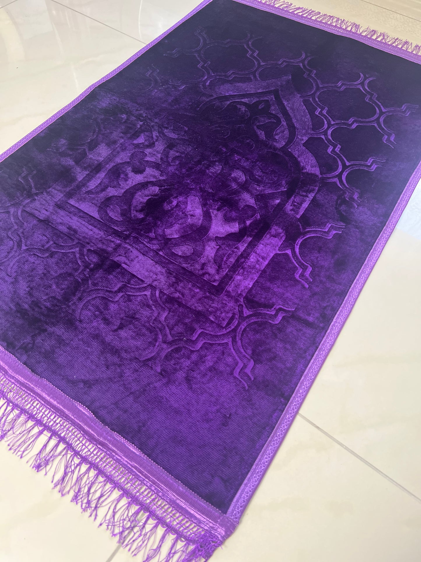 Luxurious prayer rug