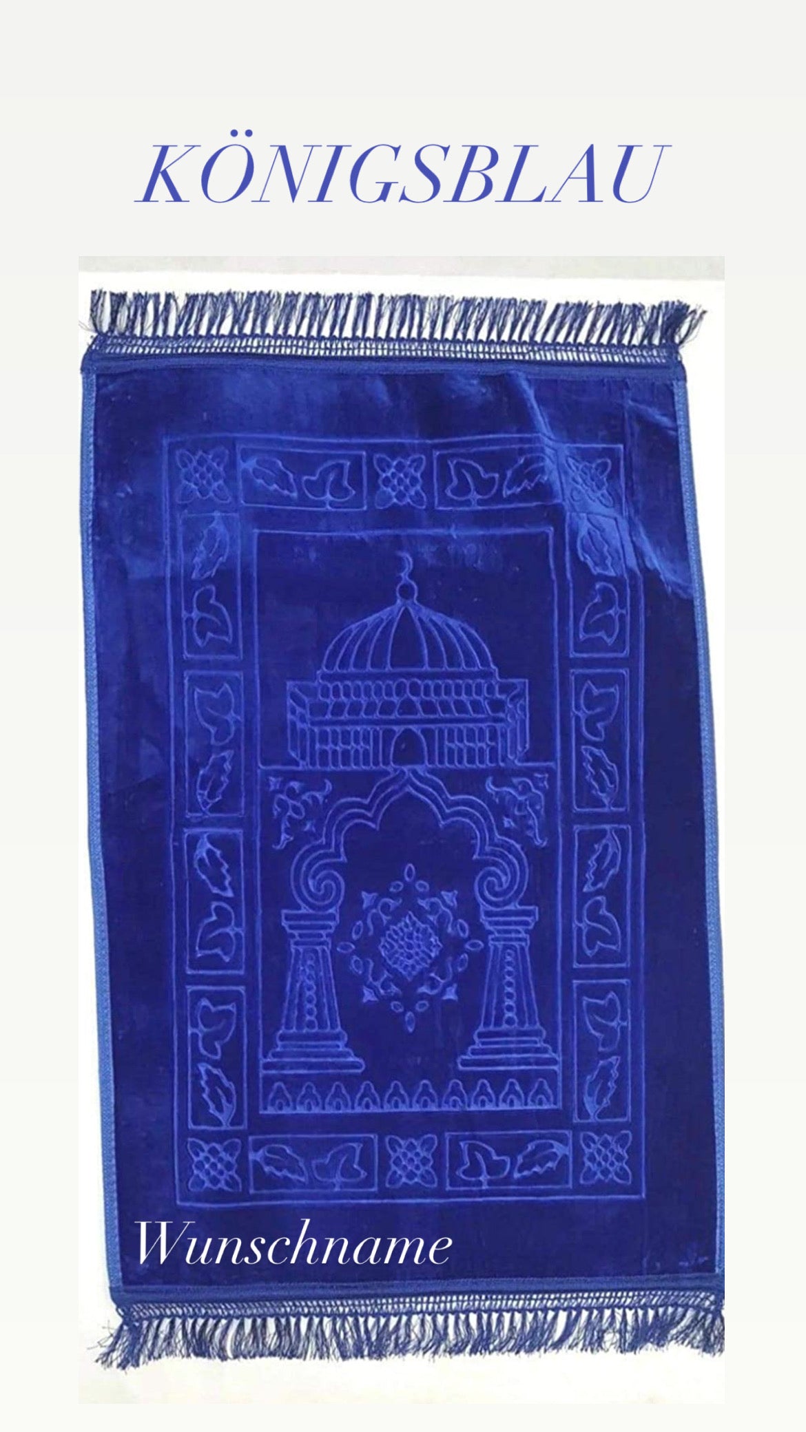 Luxurious prayer rug