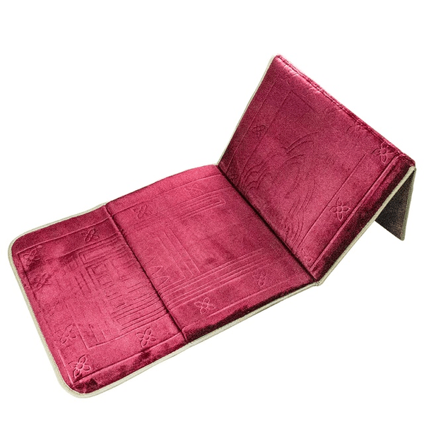 Prayer rug with backrest